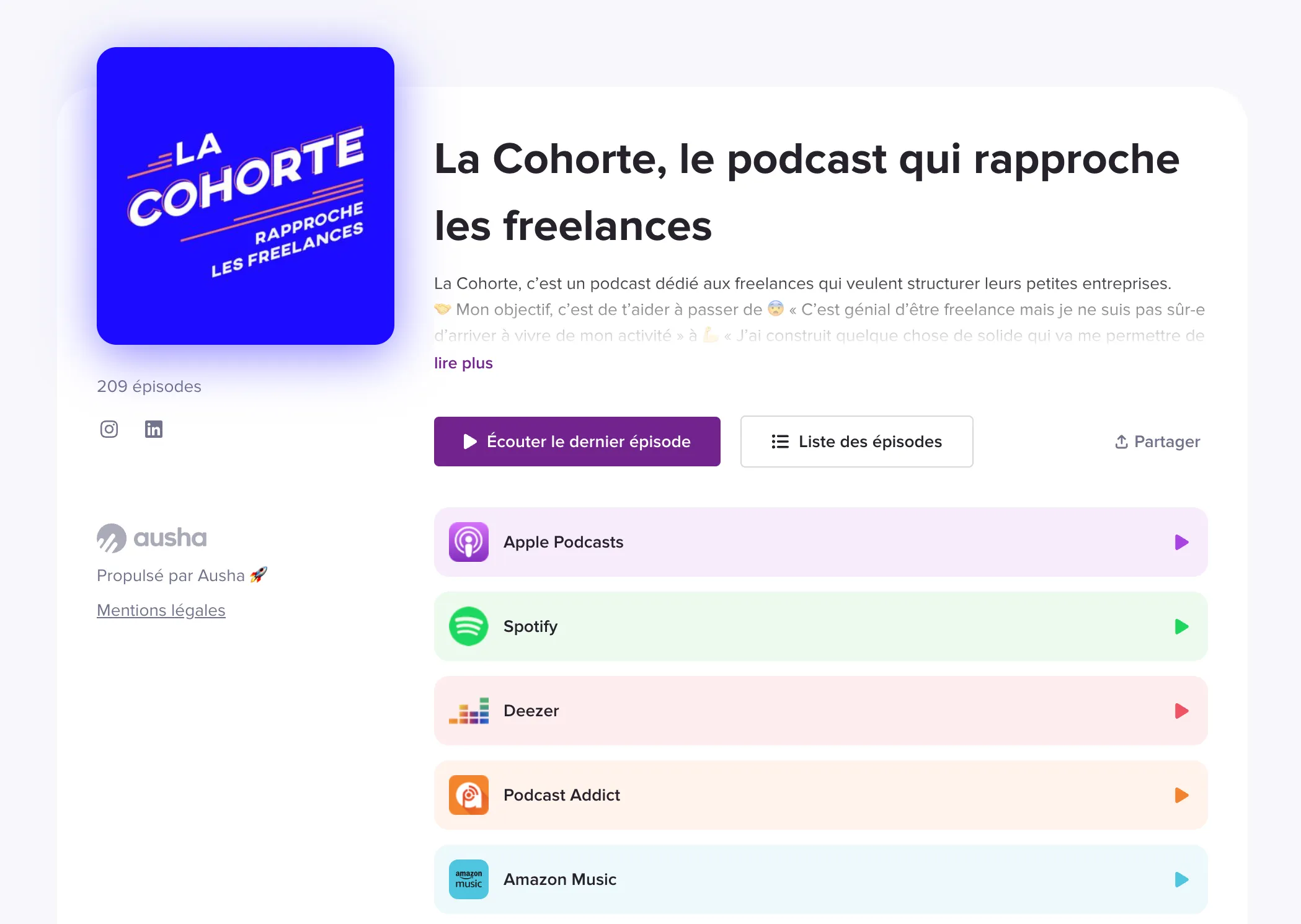 Aperçu de La Cohorte