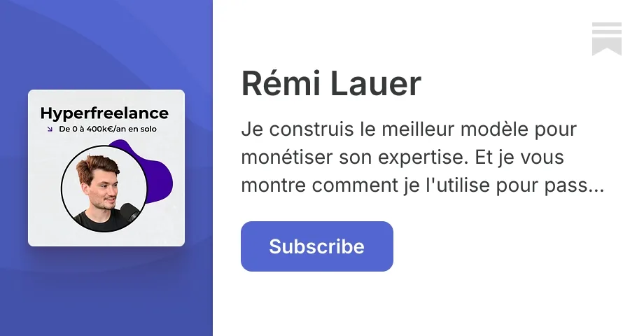Aperçu de Newsletter Hyperfreelance