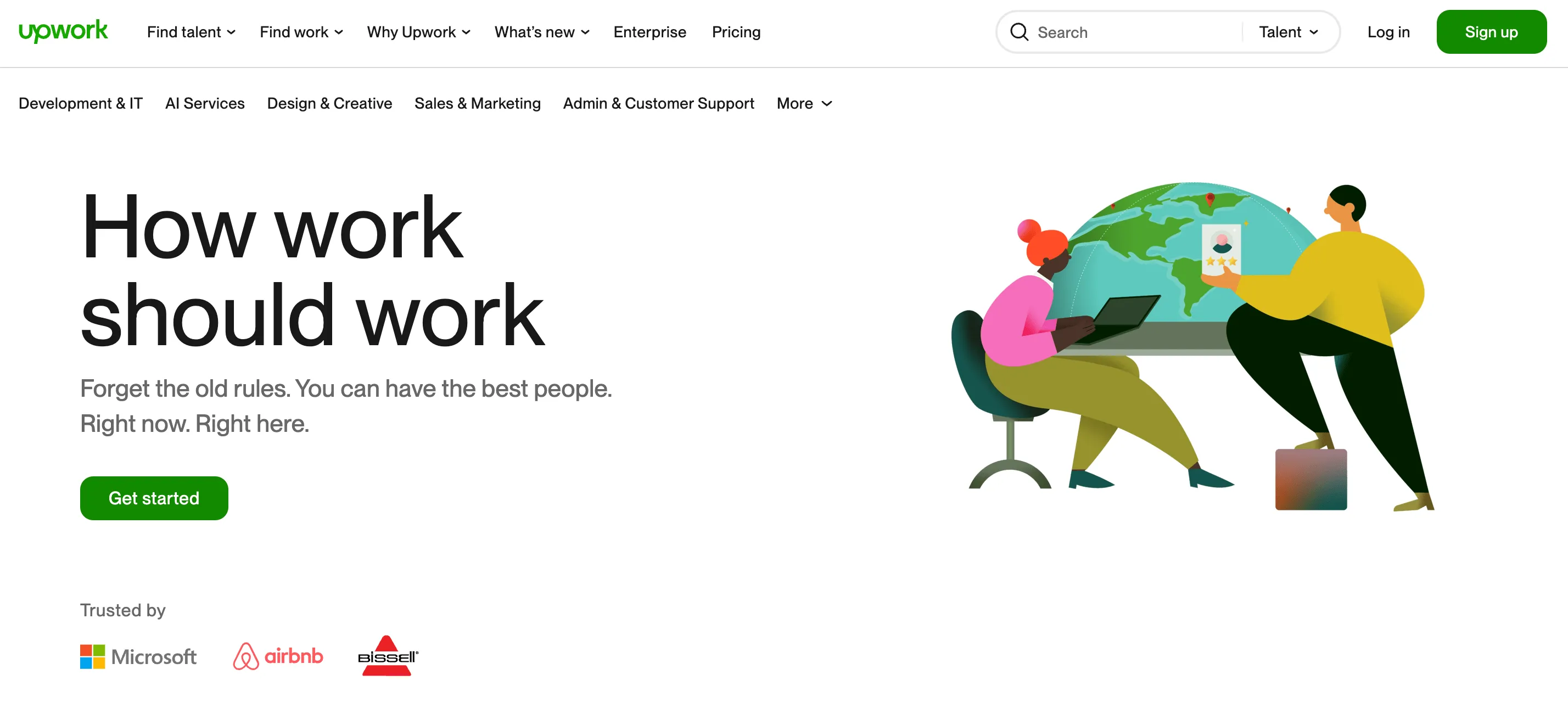 Aperçu de Upwork