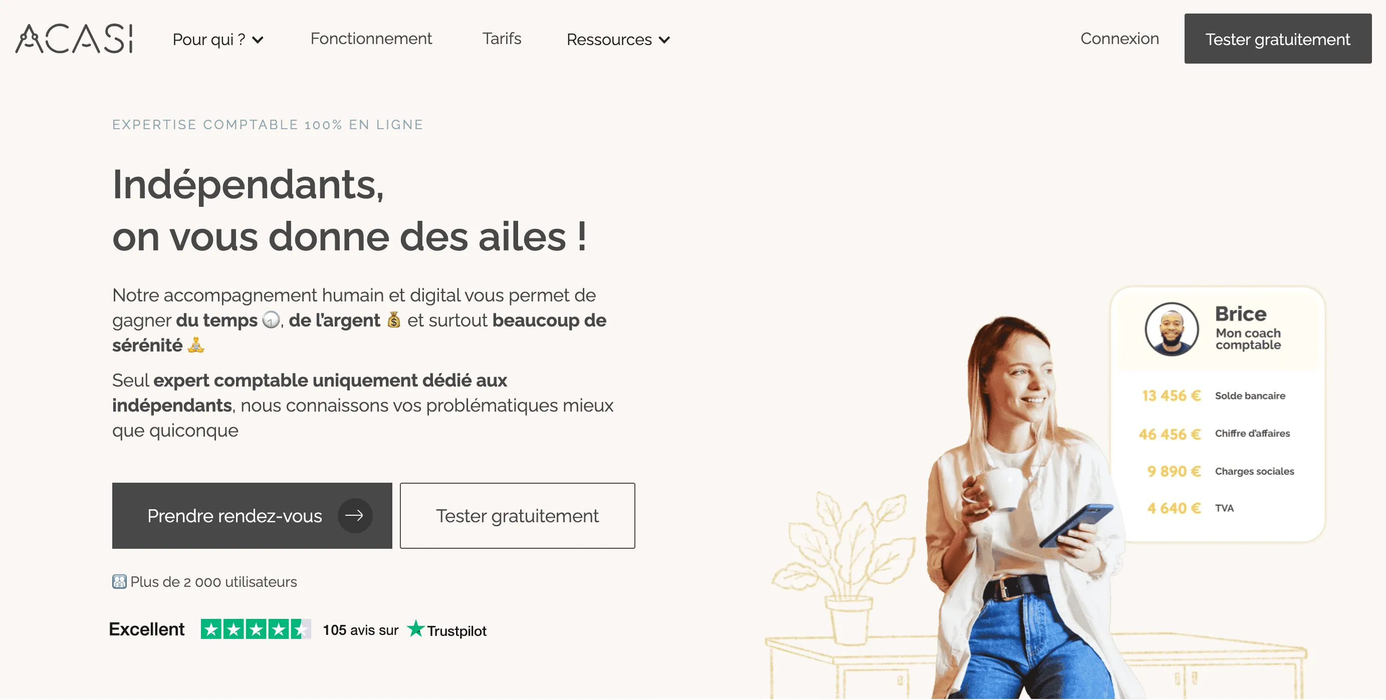 Acasi, l’expert comptable pour indépendants