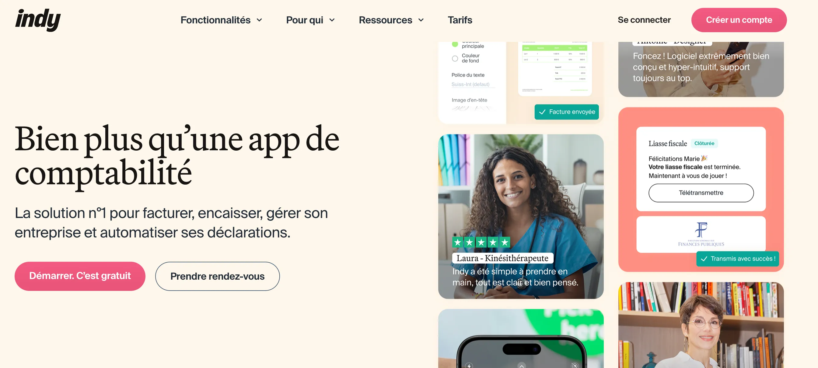 Indy, l’app de comptabilité pour facturer & encaisser